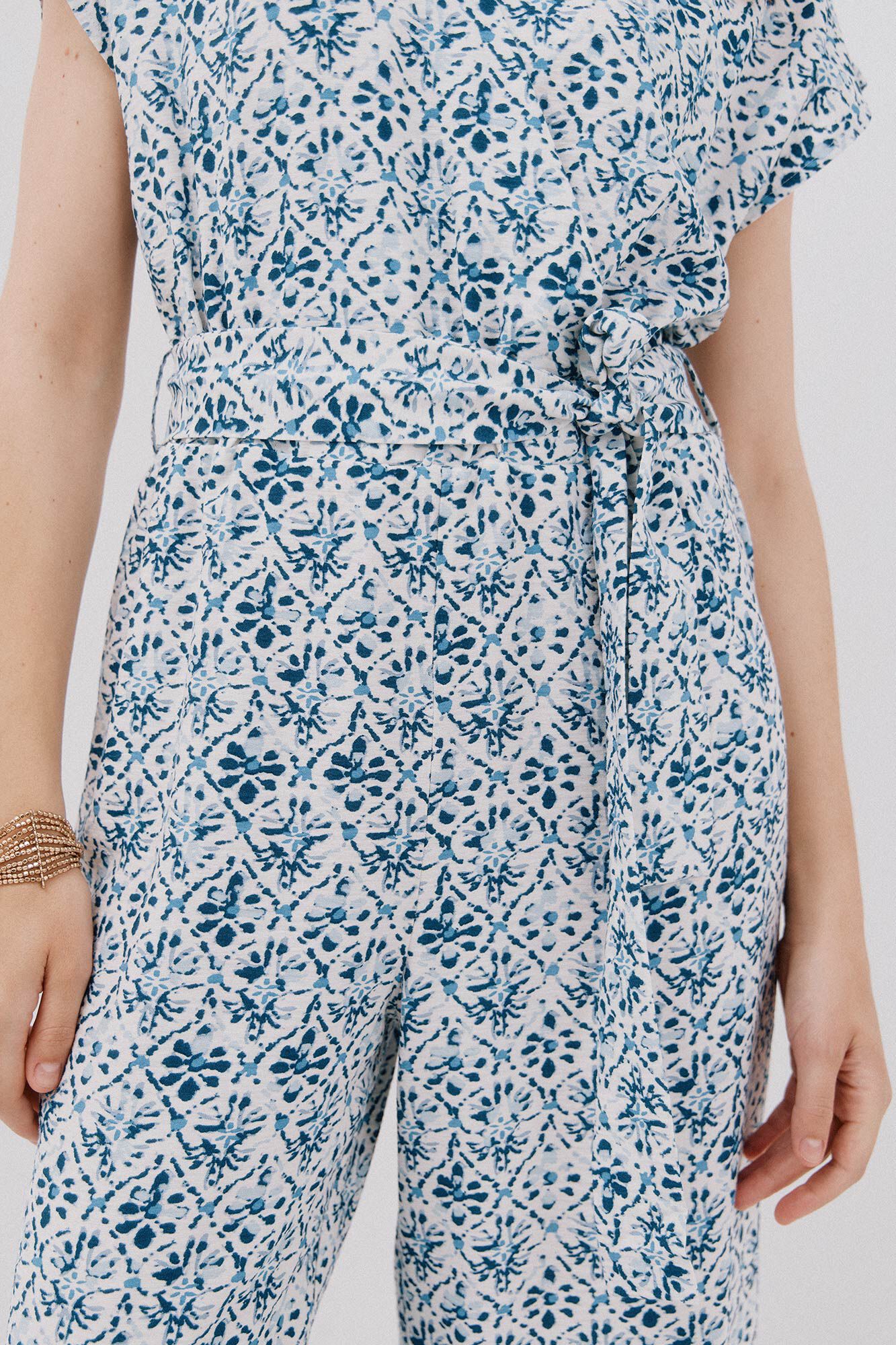 Cortefiel Mono cruzado estampado Multicolor