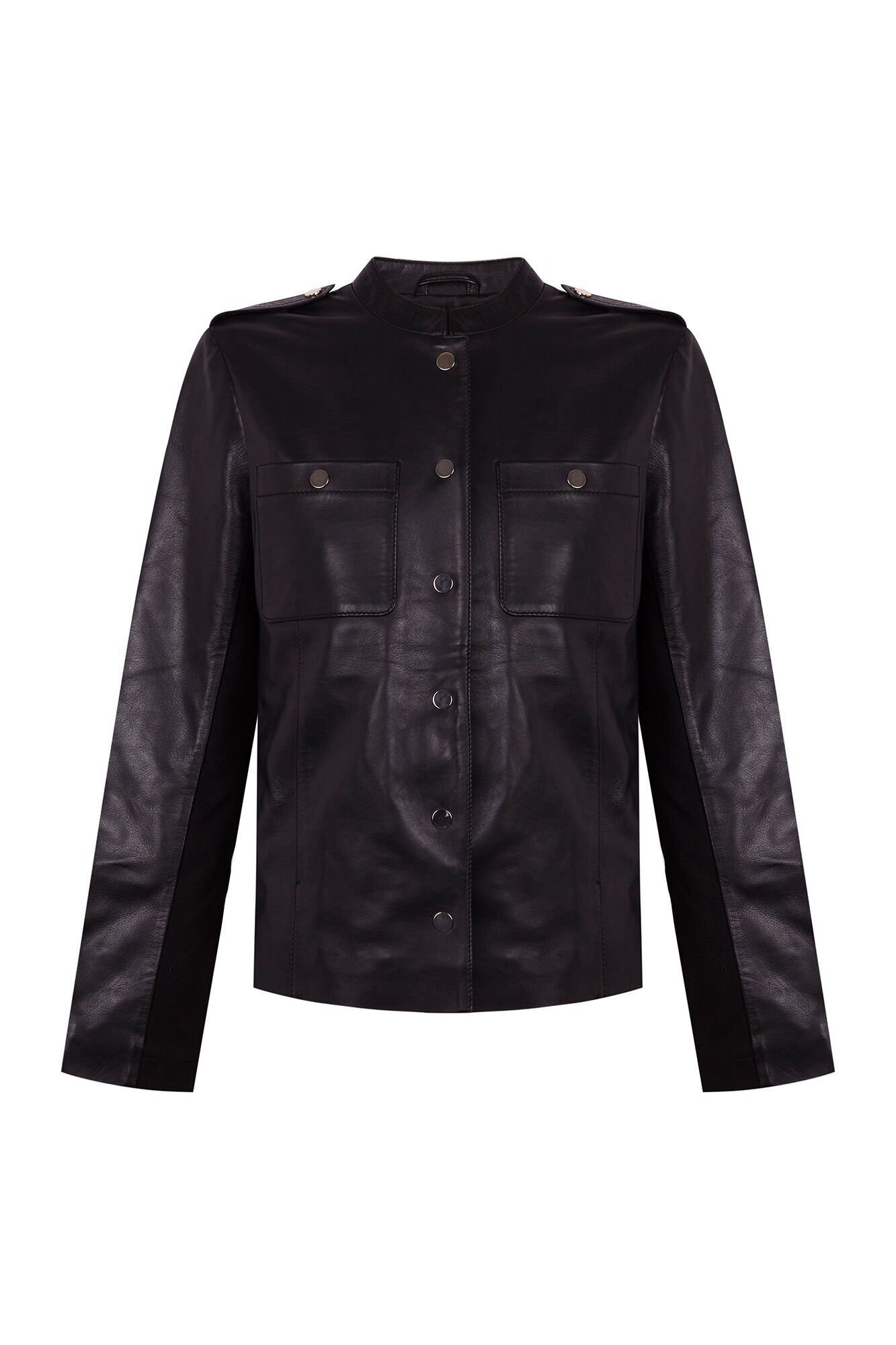 Cortefiel Cazadora de piel confort Negro