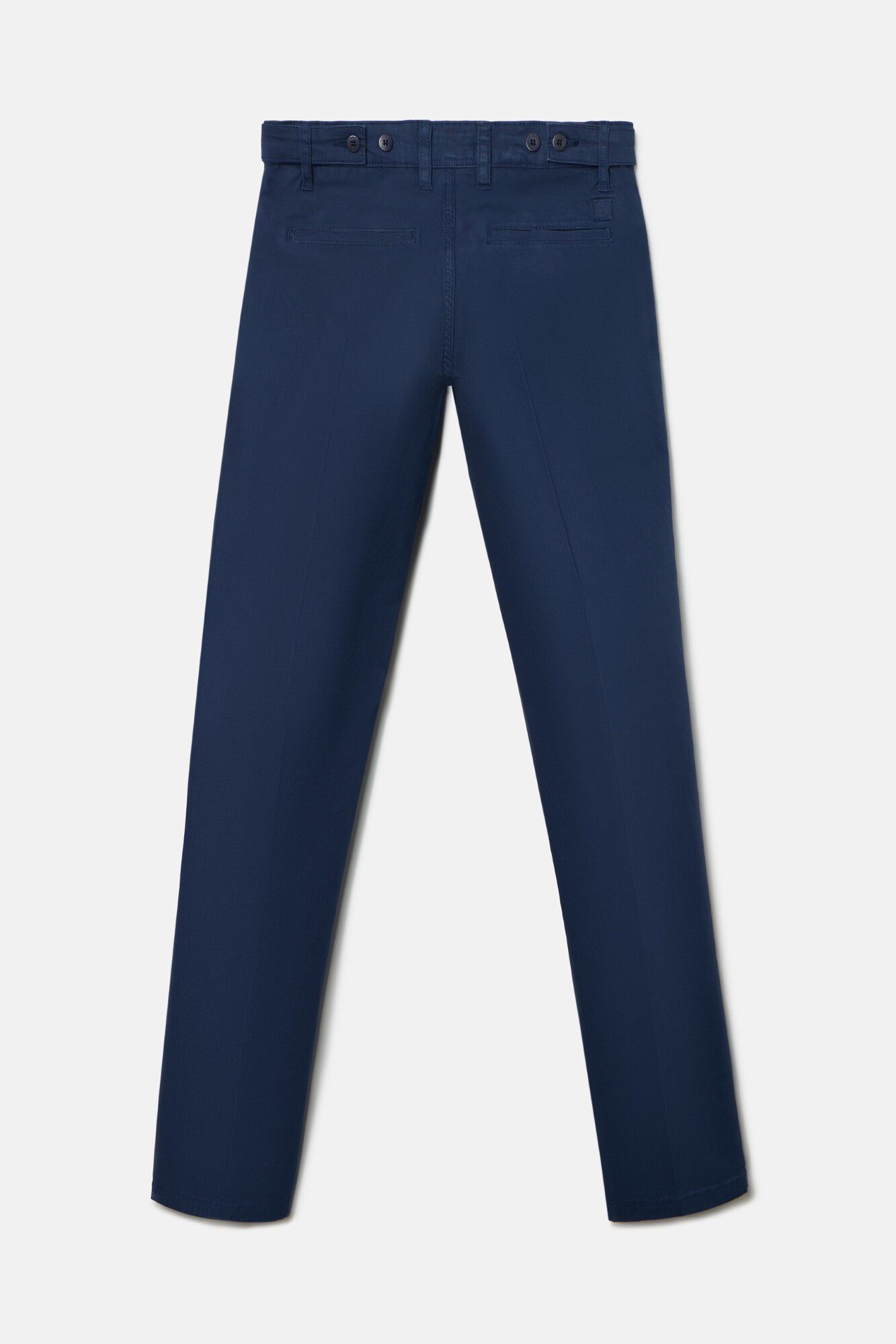 Silbon Cal&ccedil;a esporte cal&ccedil;as chino plissada Azul