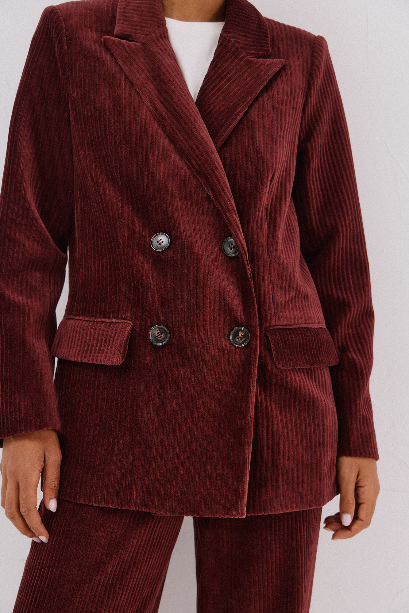 Cortefiel Blazer feminino de veludo Granada