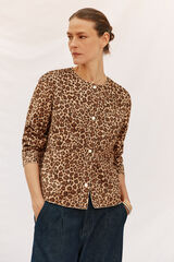 Cortefiel Faux leather jacket Multicolour