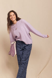 Slowlove Suéter com bico perolado