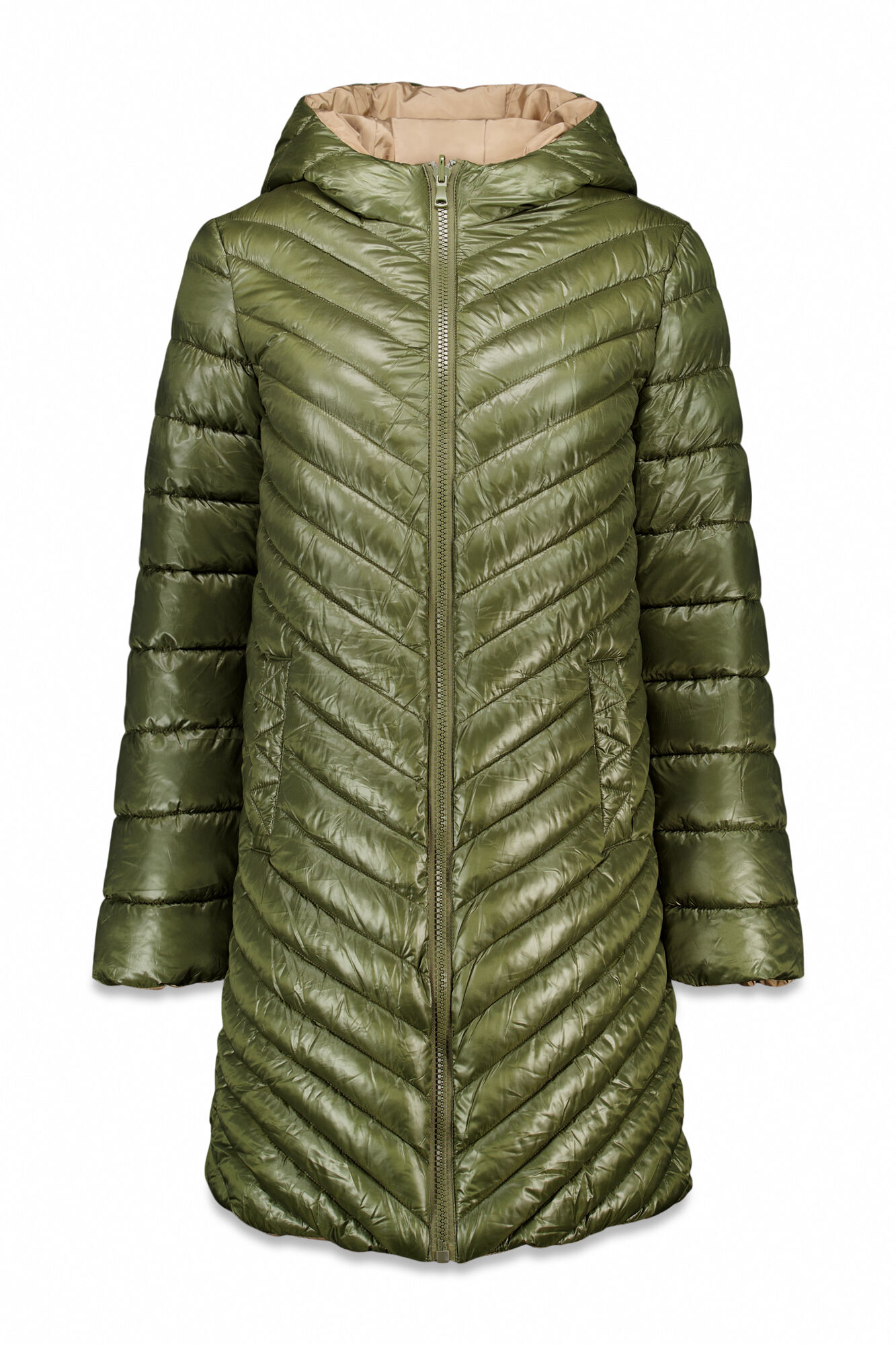 Cortefiel Anoraque revers&iacute;vel thermolite&reg; Verde