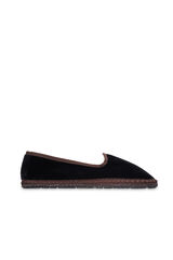 Cortefiel Velvet slippers Dark brown