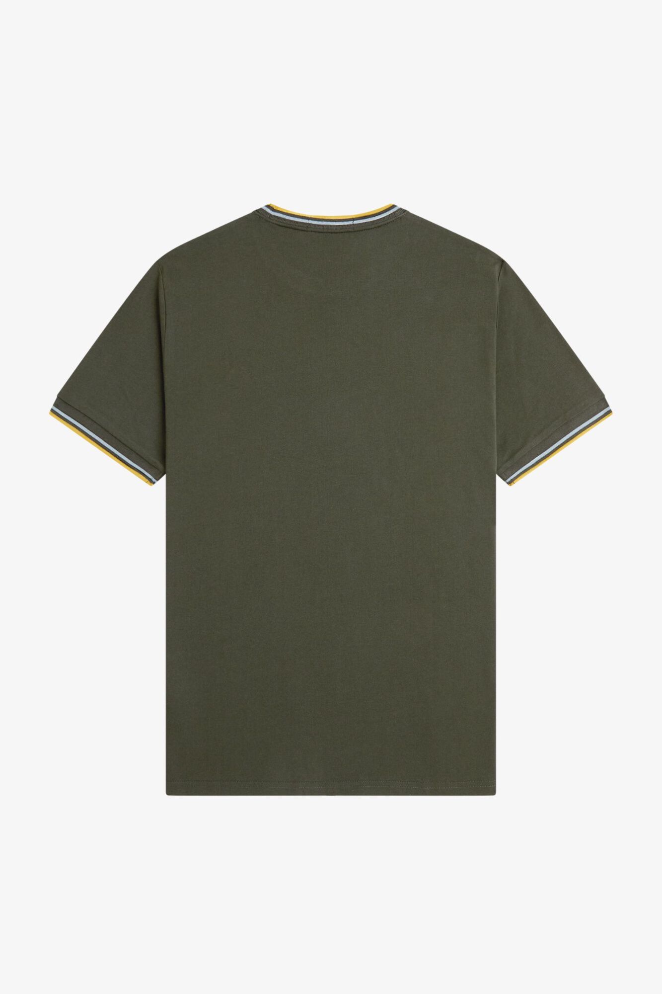 Fred Perry T-shirt com debruado com duas riscas Verde