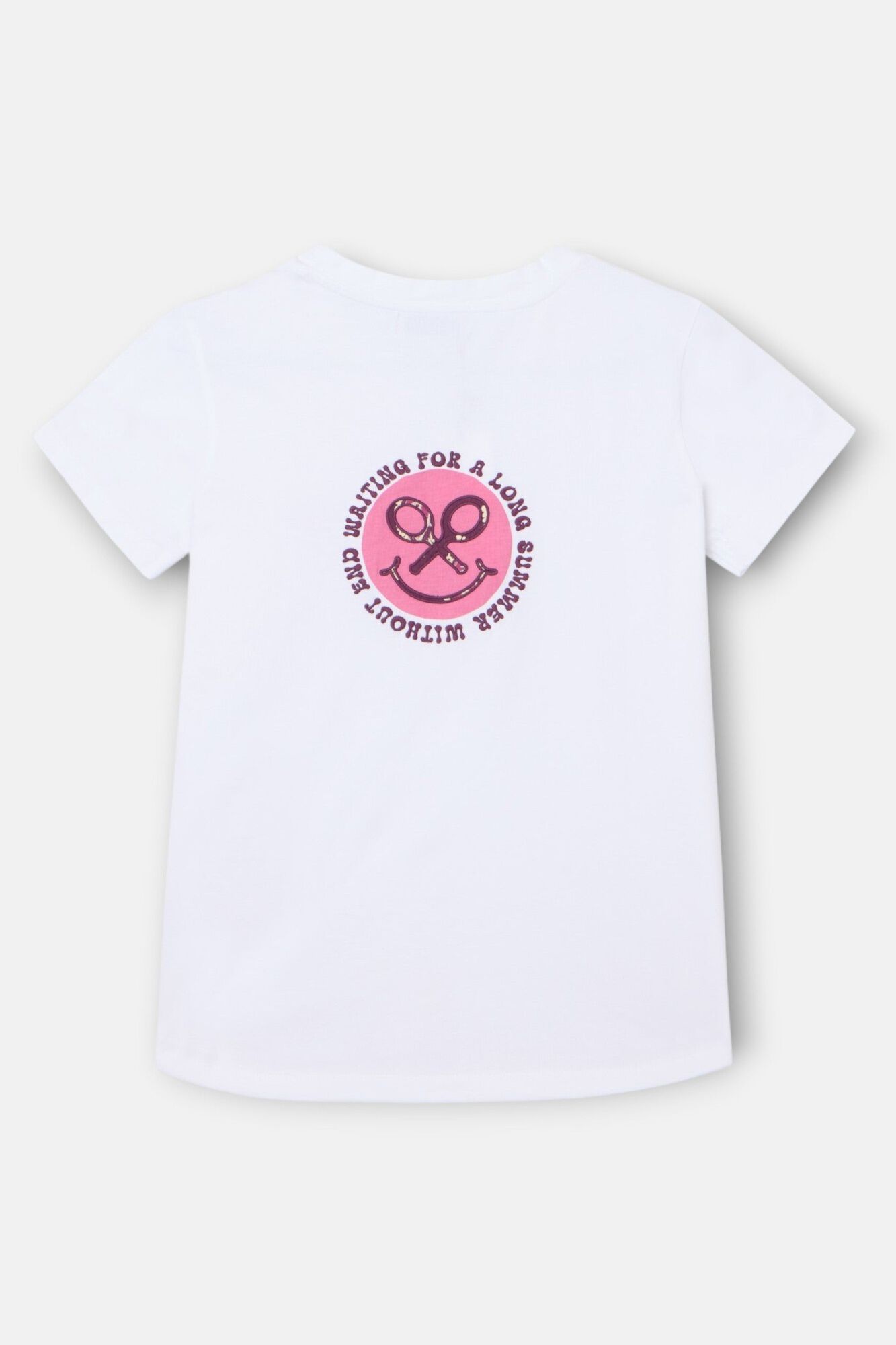 Silbon T-shirt estampada woman smile Branco