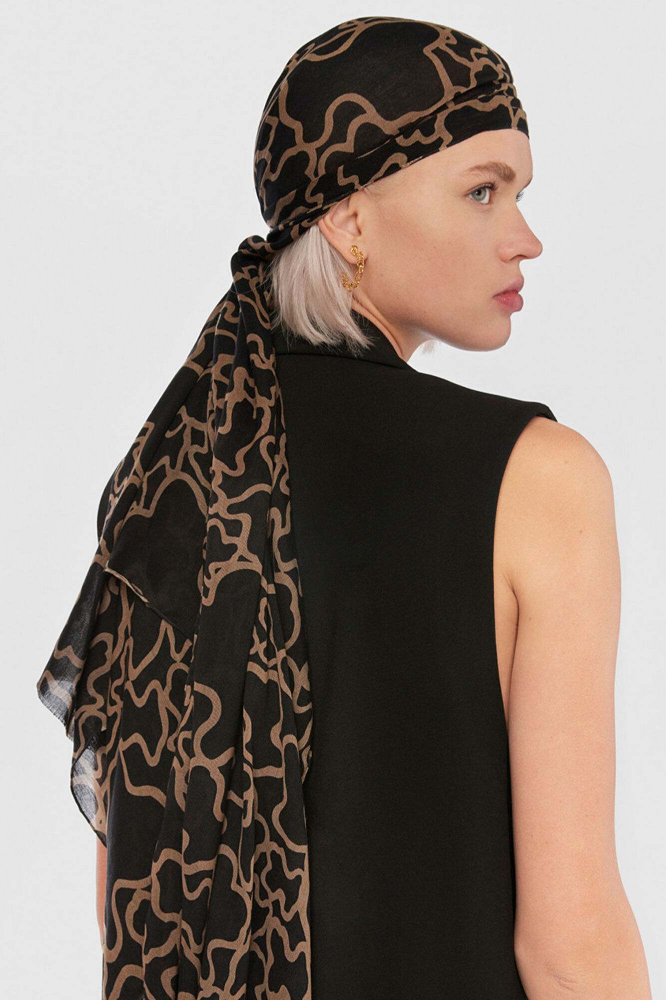 Tous Foulard Kaos en color negro Negro