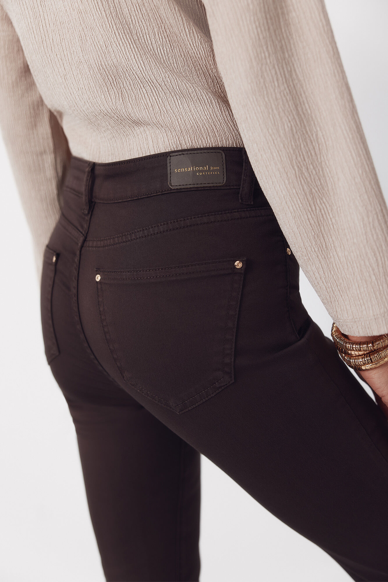 Cortefiel Jeans sensational color Dark brown