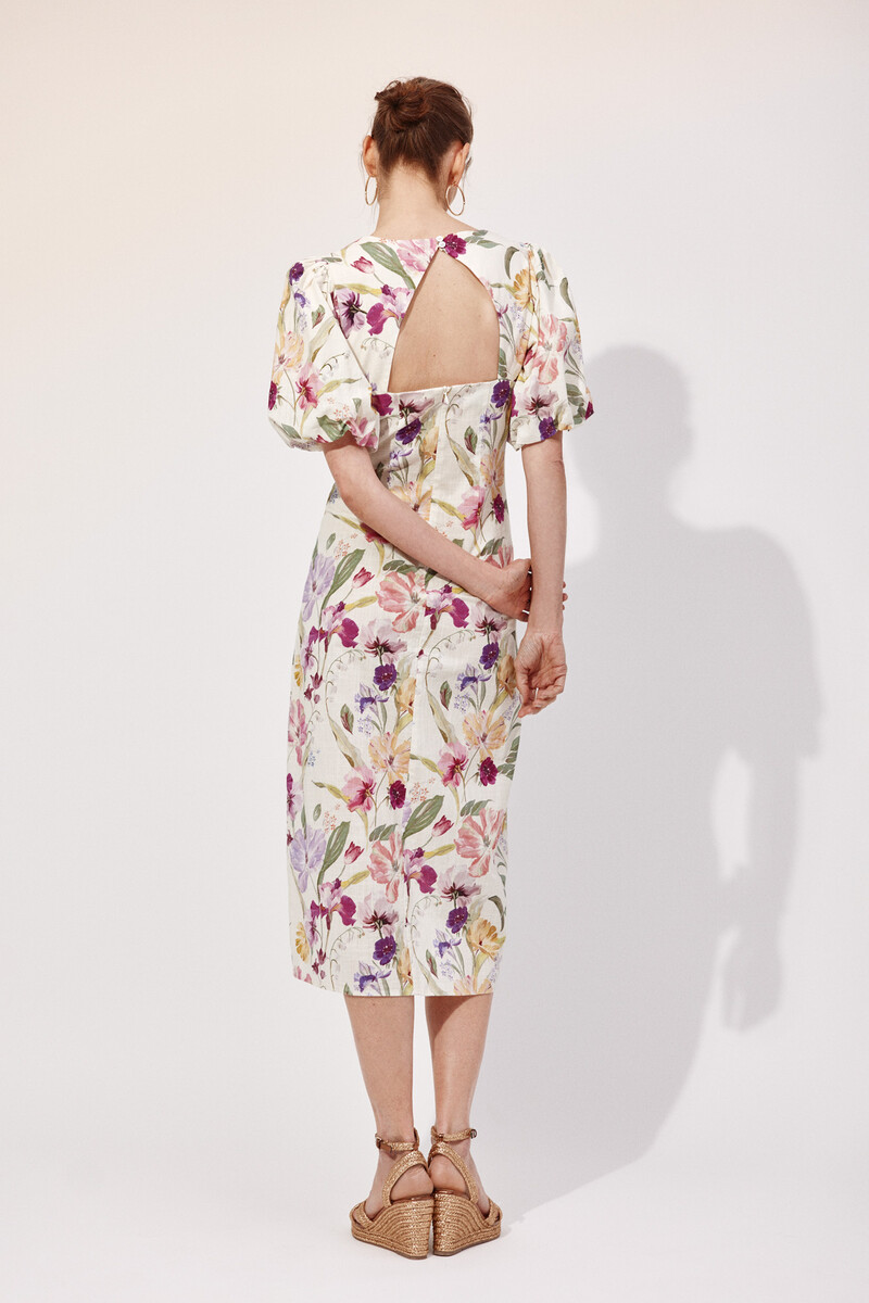 Cortefiel Floral print dress Multicolour
