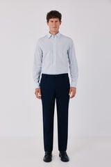 Cortefiel Comfortable elasticated tapered chinos Navy