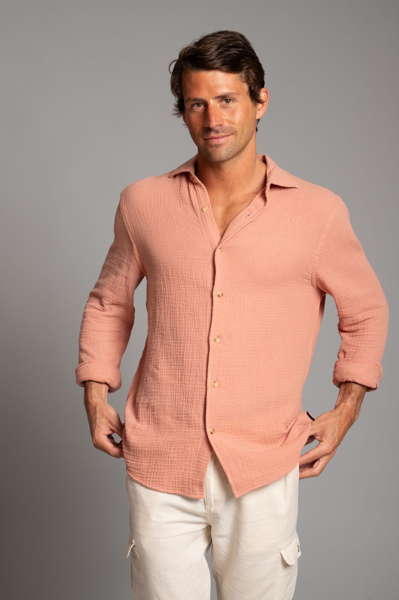 Cloking Camisa de bambula