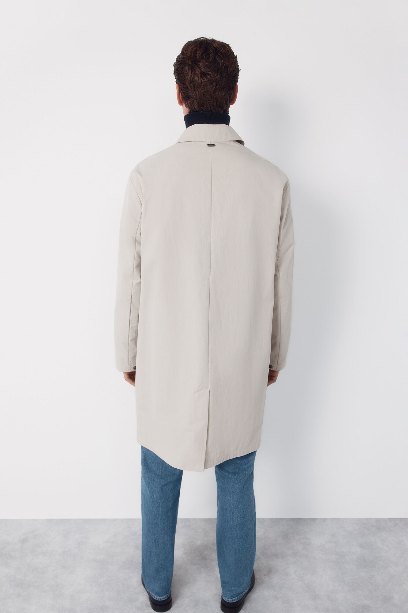 Cortefiel Technical trench coat Beige