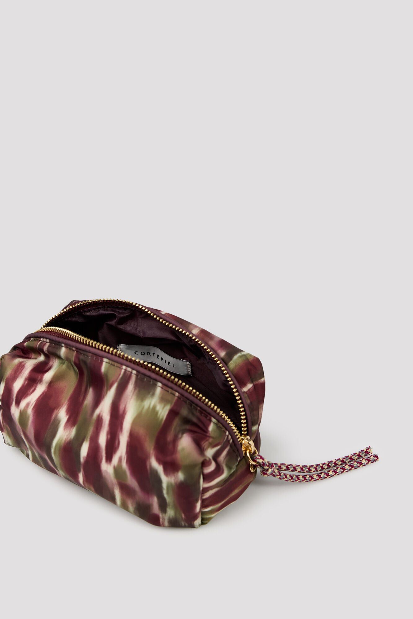 Cortefiel Neceser mini estampado Estampado marr&oacute;n