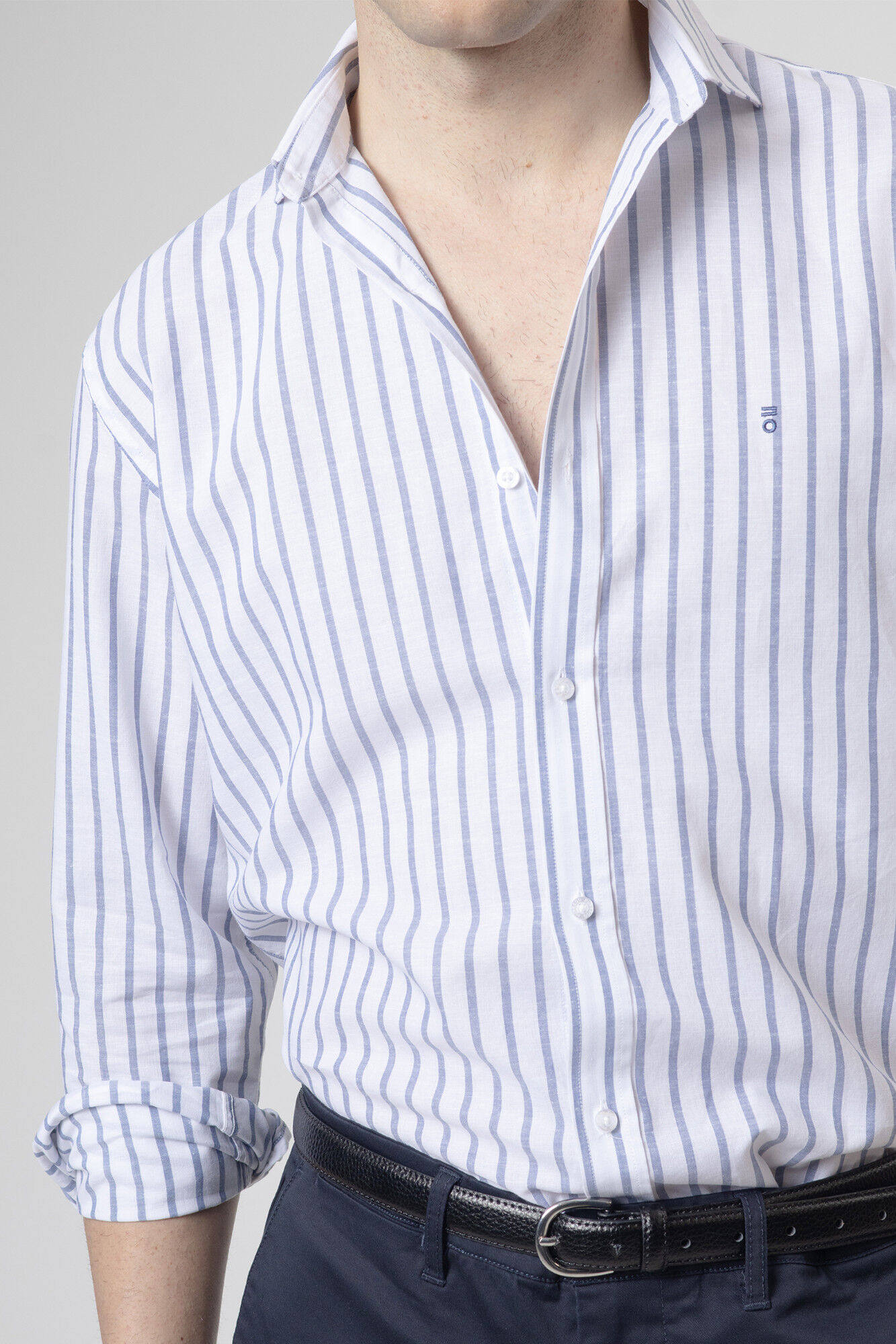 PuroEGO Camisa rayas lino