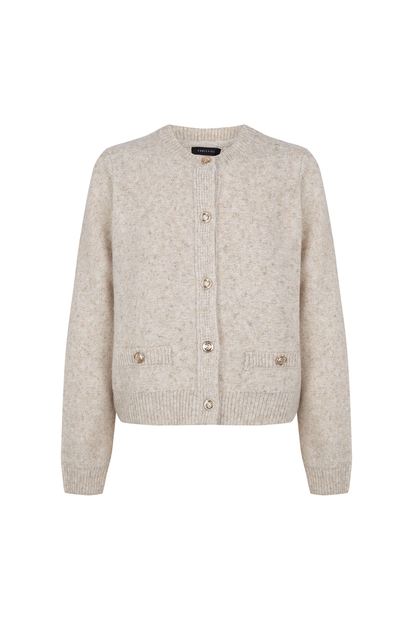 Cortefiel Short button jacket Ivory