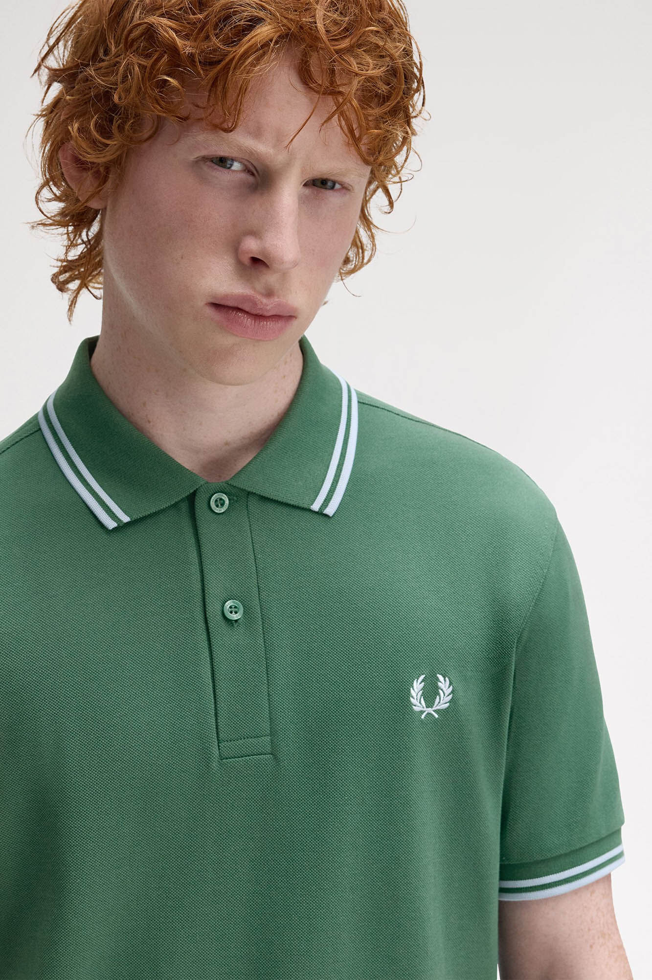 Fred Perry Polo piqu&eacute; masculina de manga curta