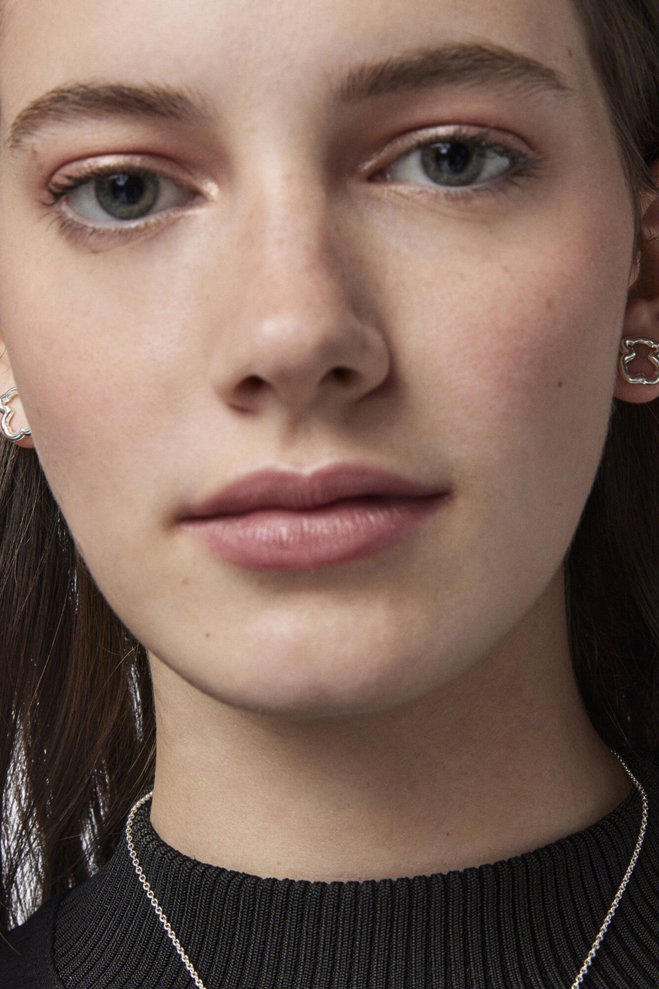 Tous Pendientes de plata New Carrusel Gris