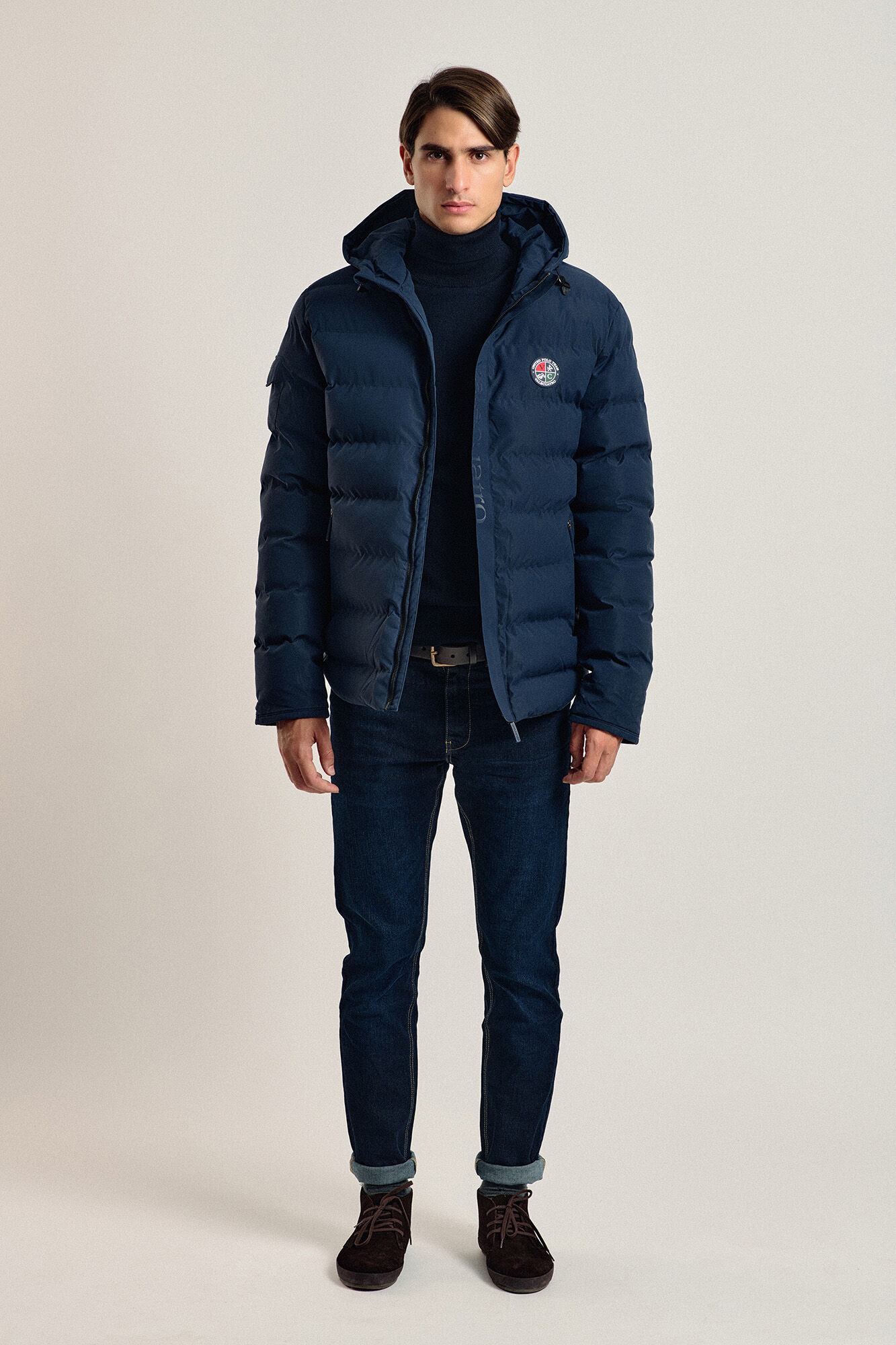 Valecuatro Jaqueta acolchoada com relevo marinho Azul