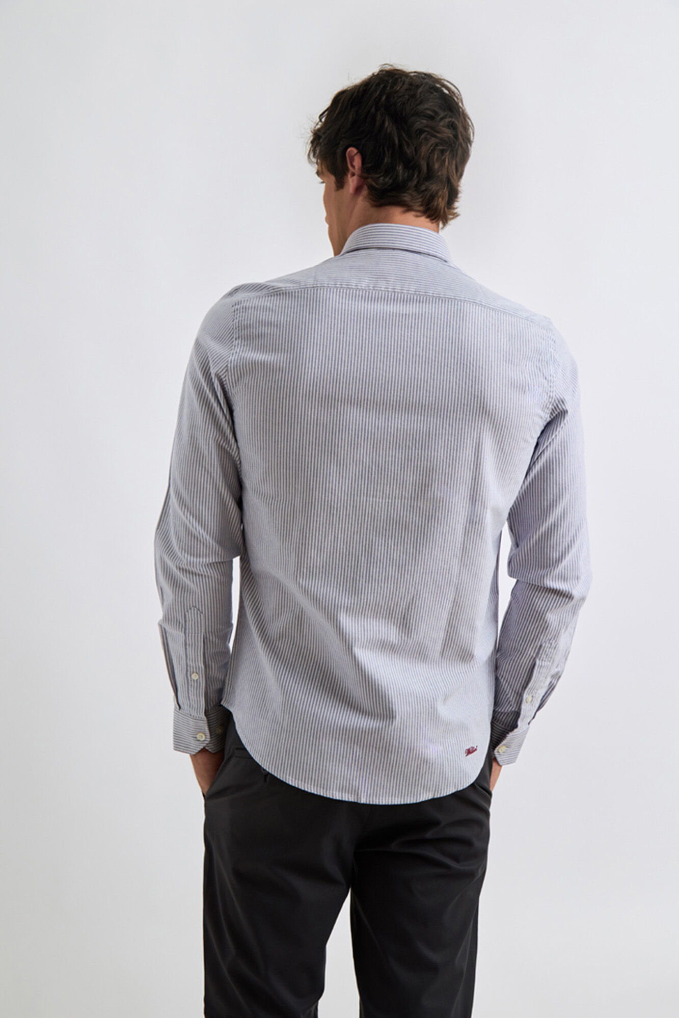 Williot Oxford Stripe Shirt Navy