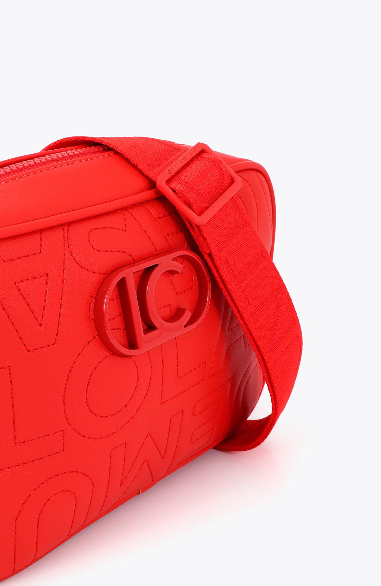 Lola Casademunt Mala a tiracolo com fecho-&eacute;clair Vermelho