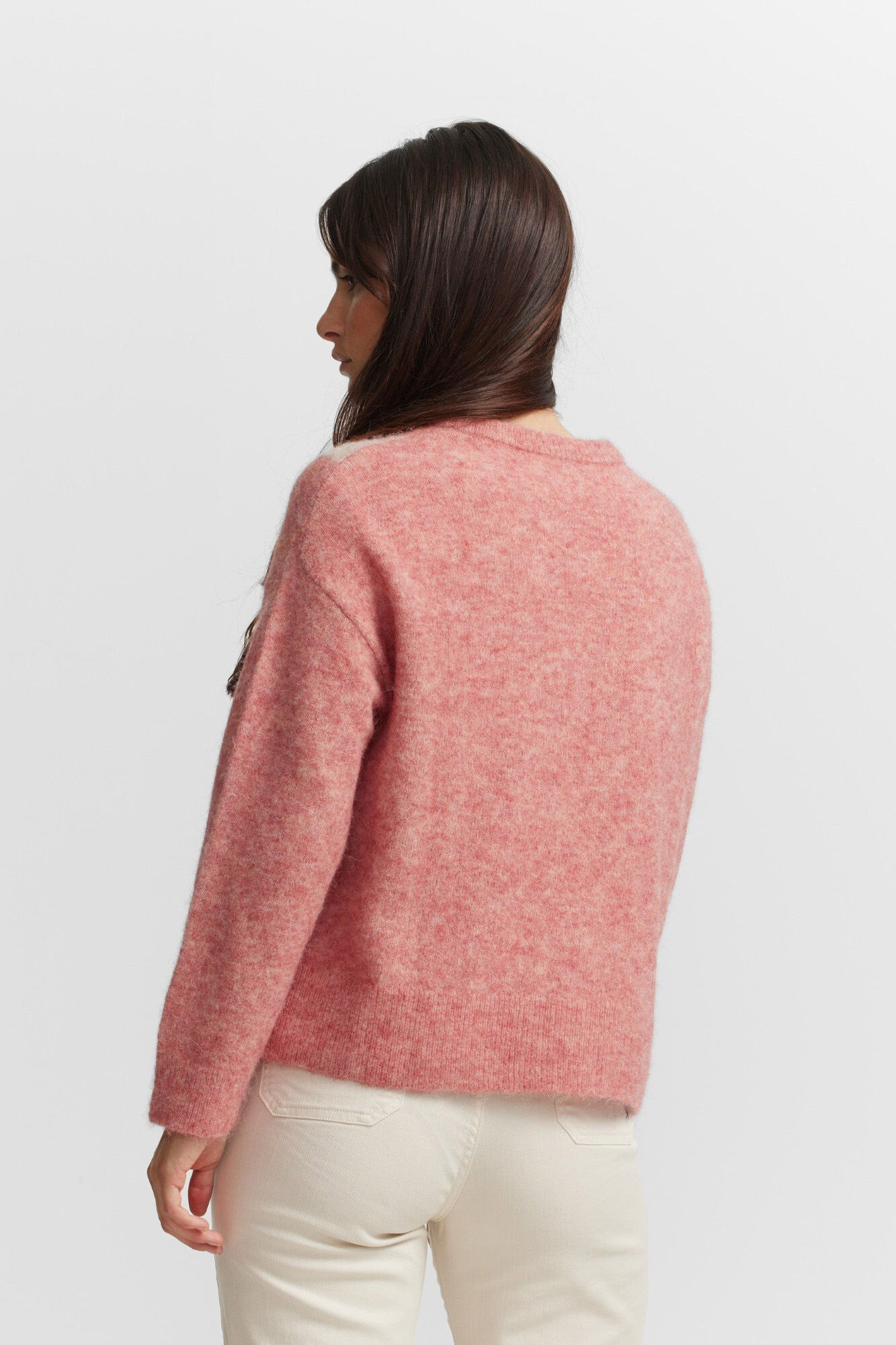 Silbon Jersey punto rombos Rosa