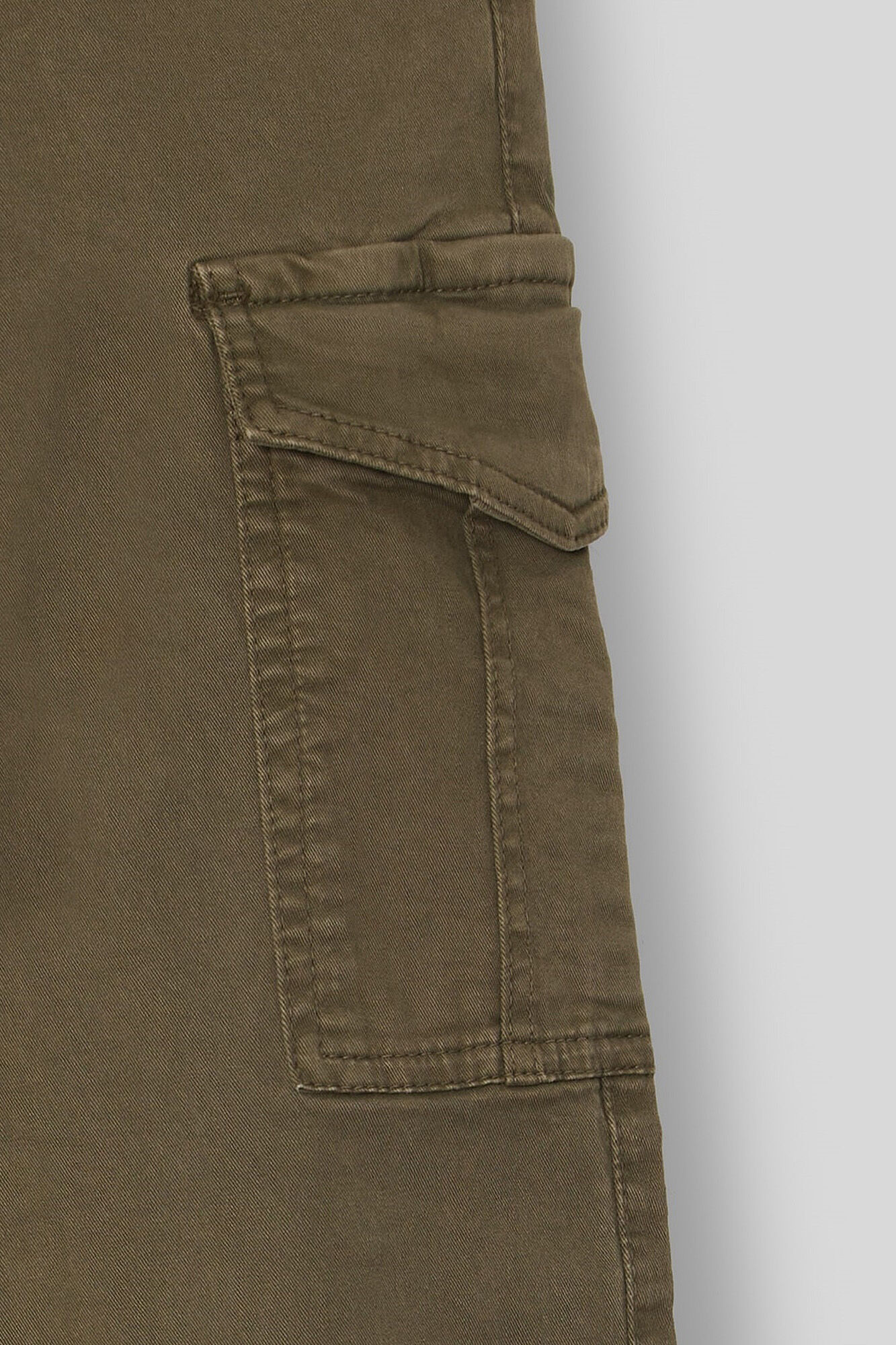 Silbon Casual khaki cargo trousers Kaki