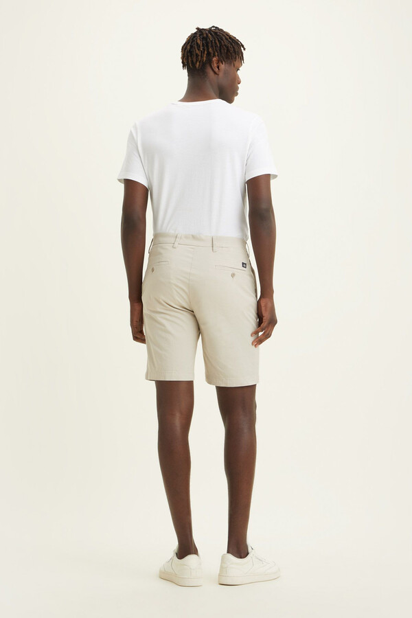 Cortefiel Essential slim fit Bermuda shorts Beige