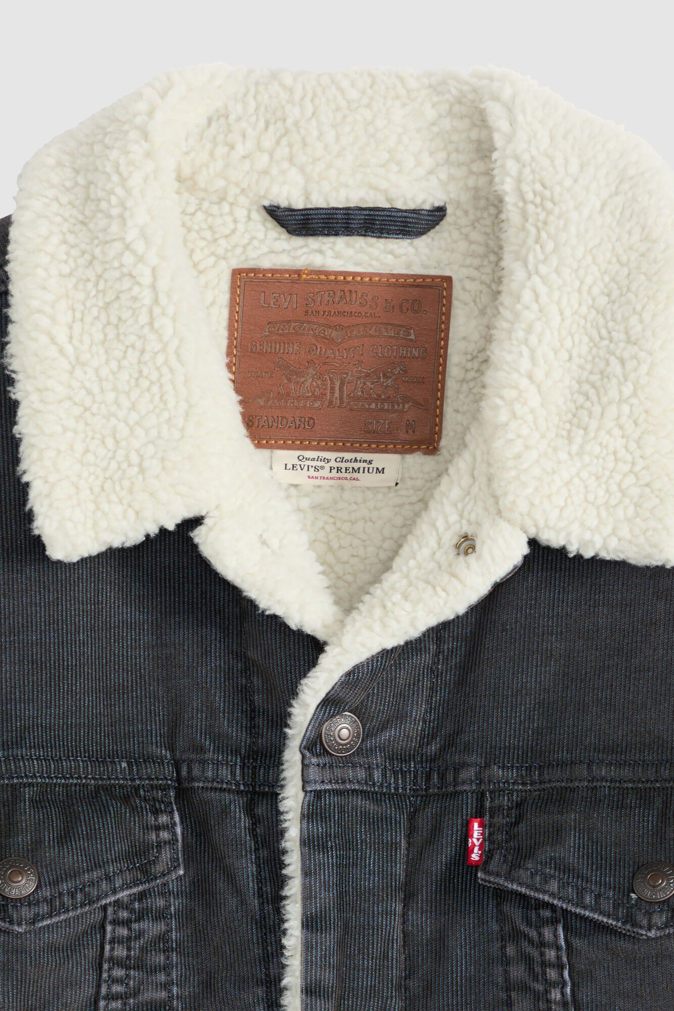 Levi's Blus&atilde;o em veludo Levis&reg; Cinzento