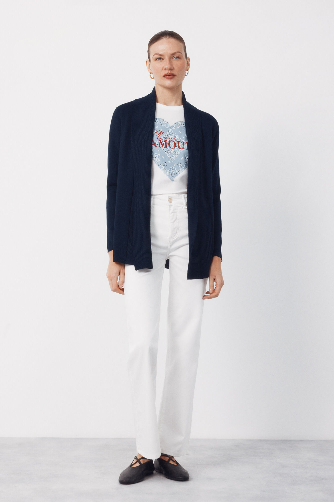 Cortefiel Cardigan with shawl neckline