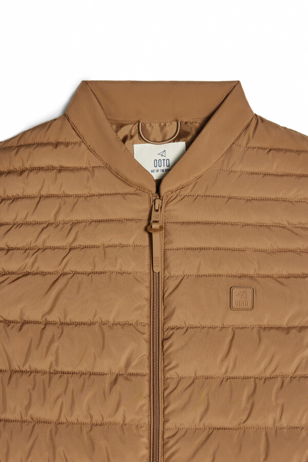 Cortefiel Ultra-light quilted gilet Beige