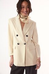 Slowlove Chaqueta americana cruzada Beige