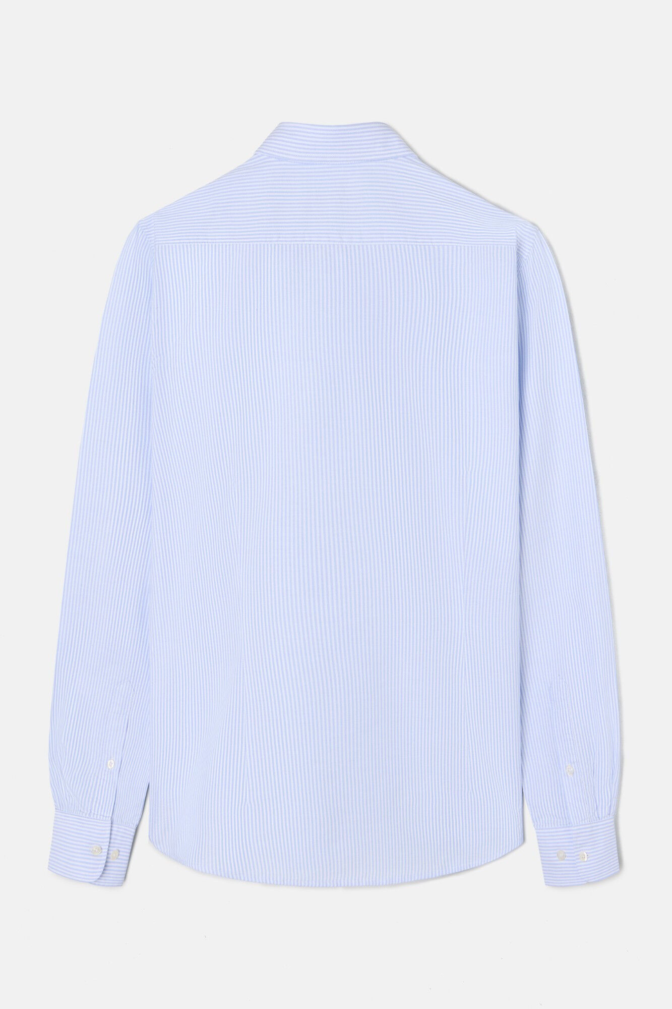 Silbon Camisa esportiva riscas Oxford Azul