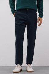 Cortefiel Regular fit comfort chinos Navy