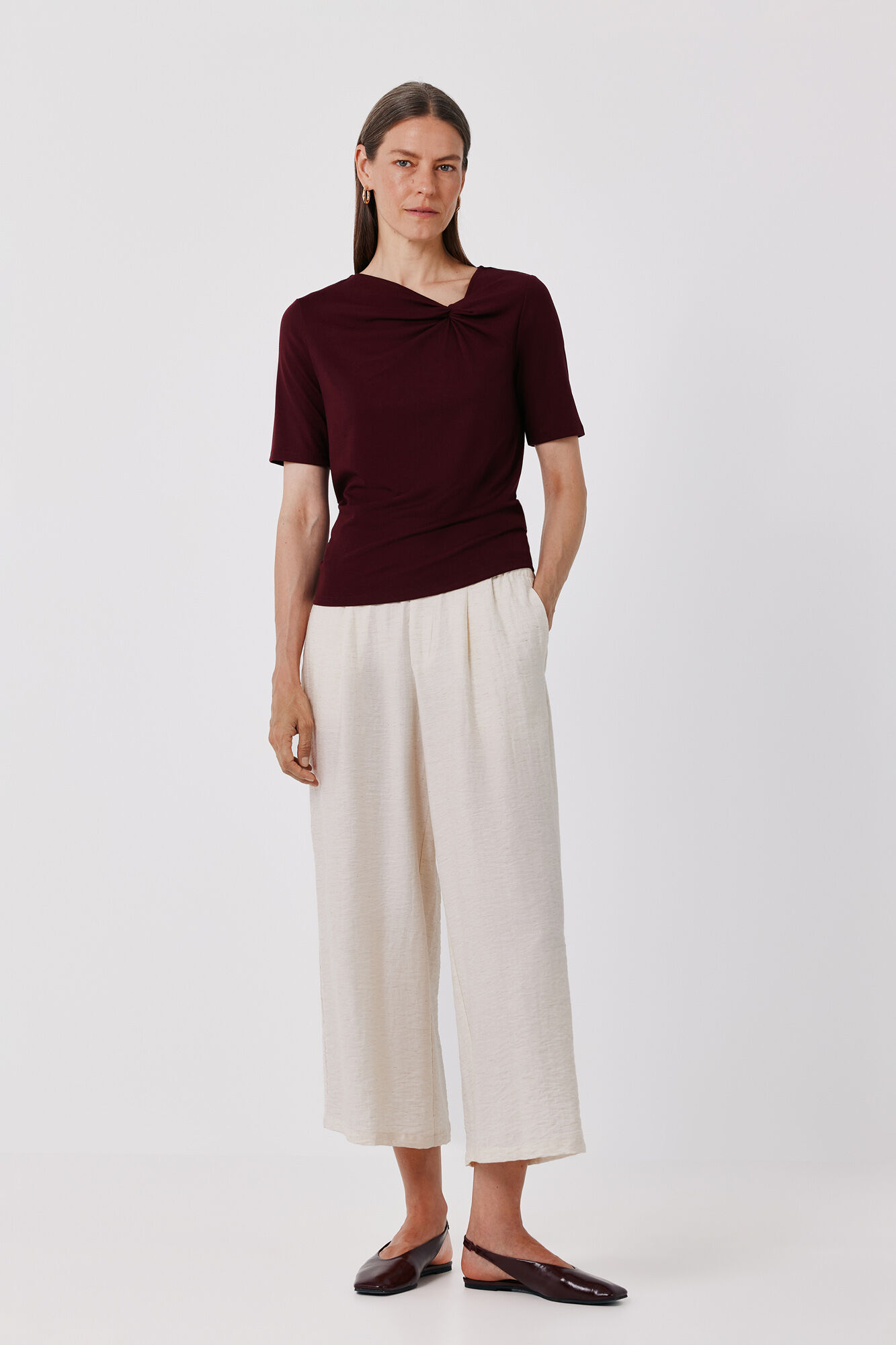 Cortefiel Knot neckline T-shirt