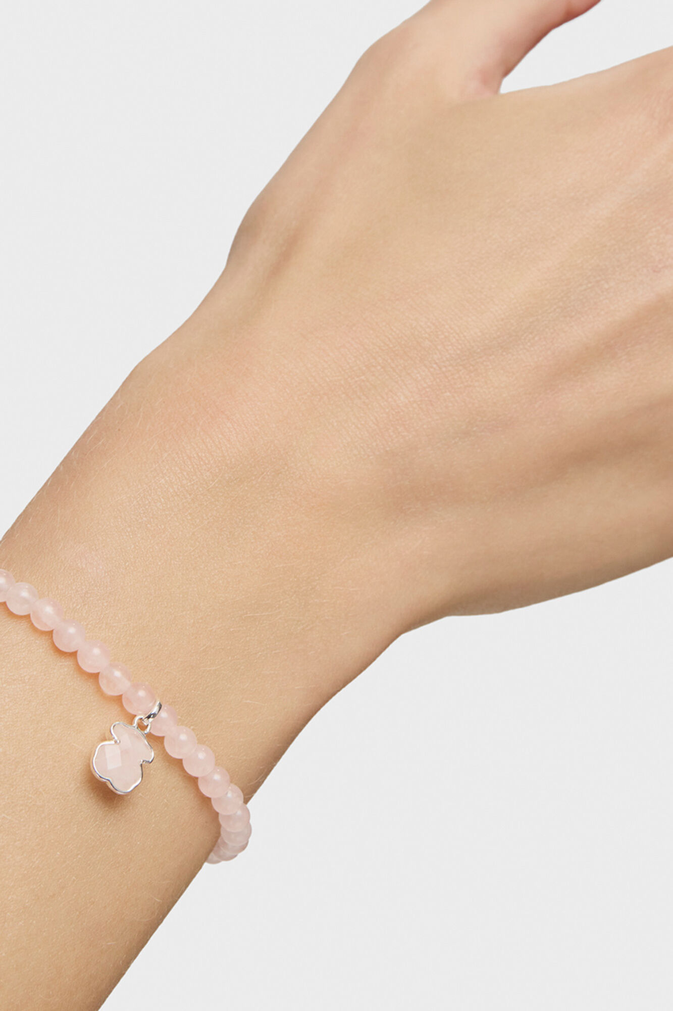 Tous Pulsera de plata y cuarzo TOUS Icon Color Rosa