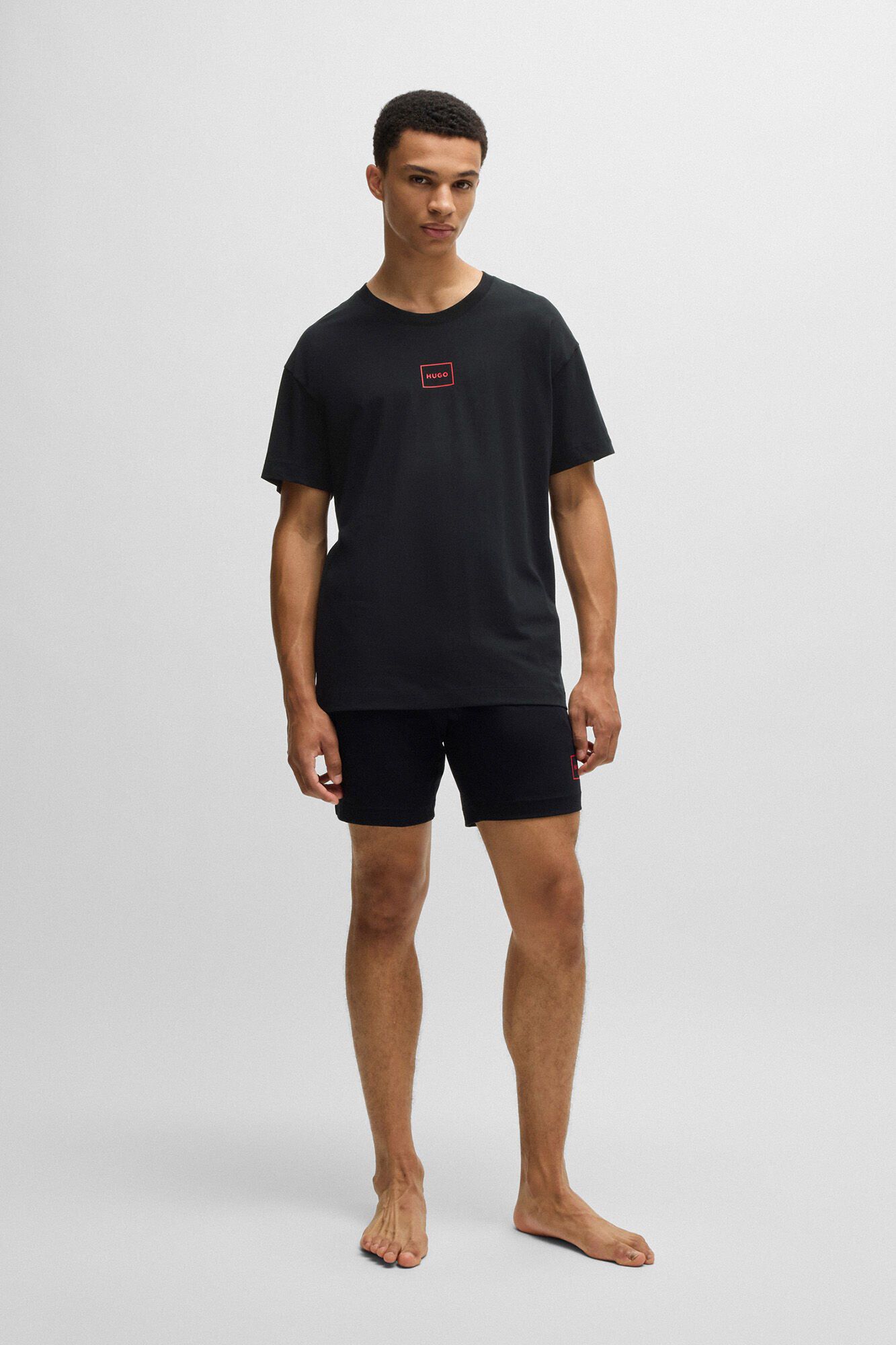 HUGO Short sleeve t-shirt Black