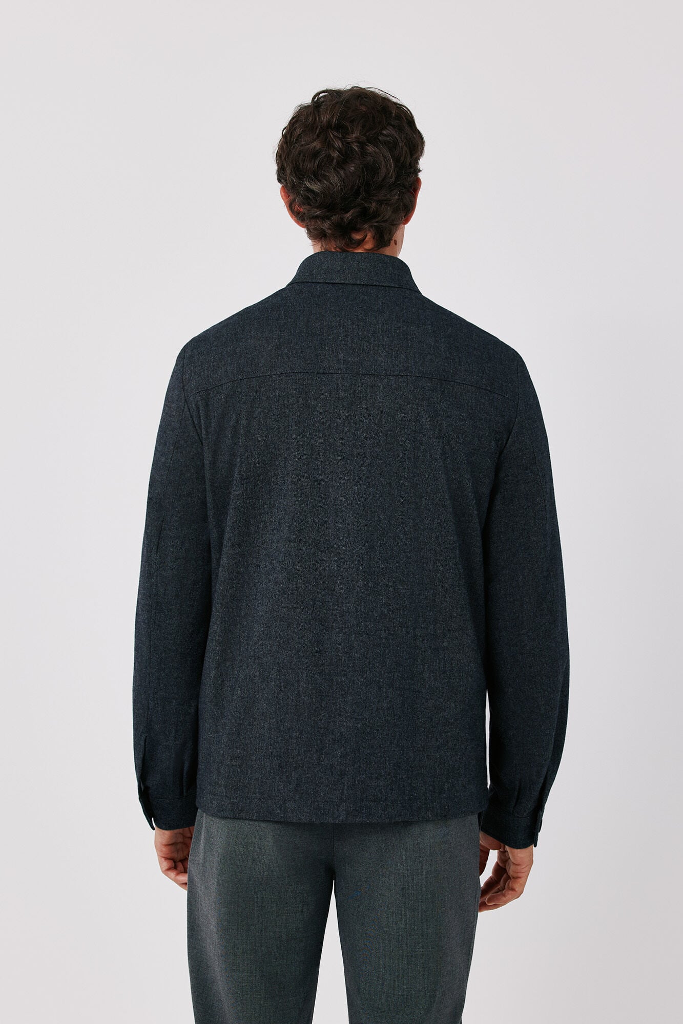 Cortefiel Grey wool worker Dark grey