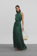 Silbon Falda Event Collection Gerbe Estampado verde