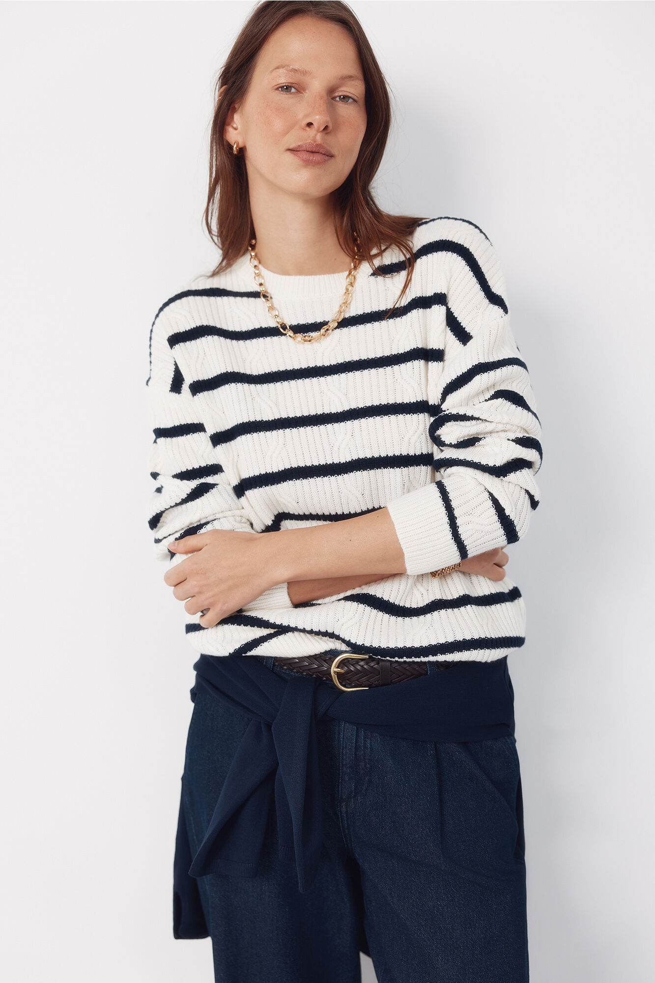 Cortefiel Jersey tacto suave Estampado blanco