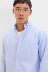 Cortefiel Plain Oxford shirt Blue