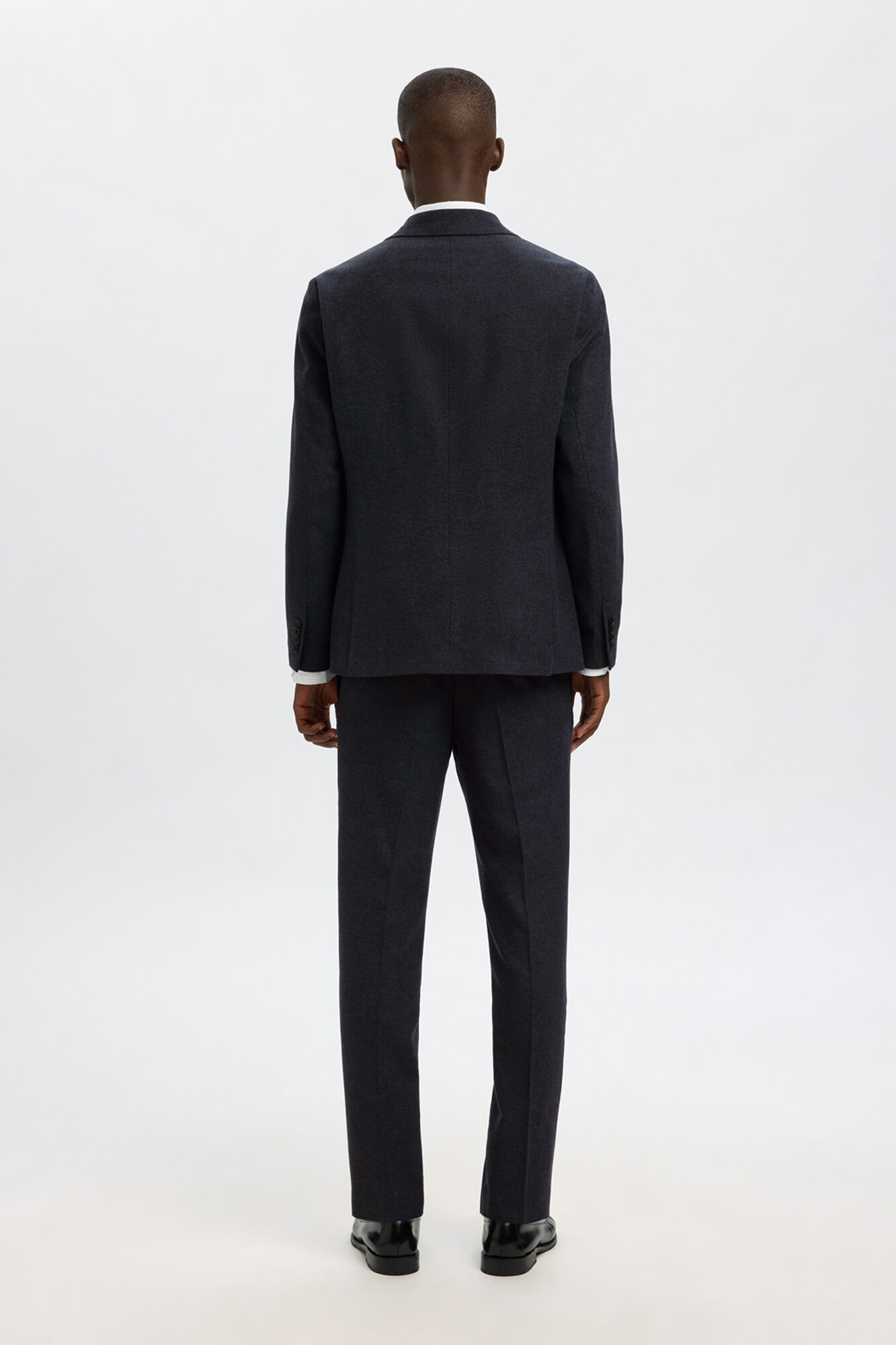 Selected Blazer de l&atilde; slim fit Azul