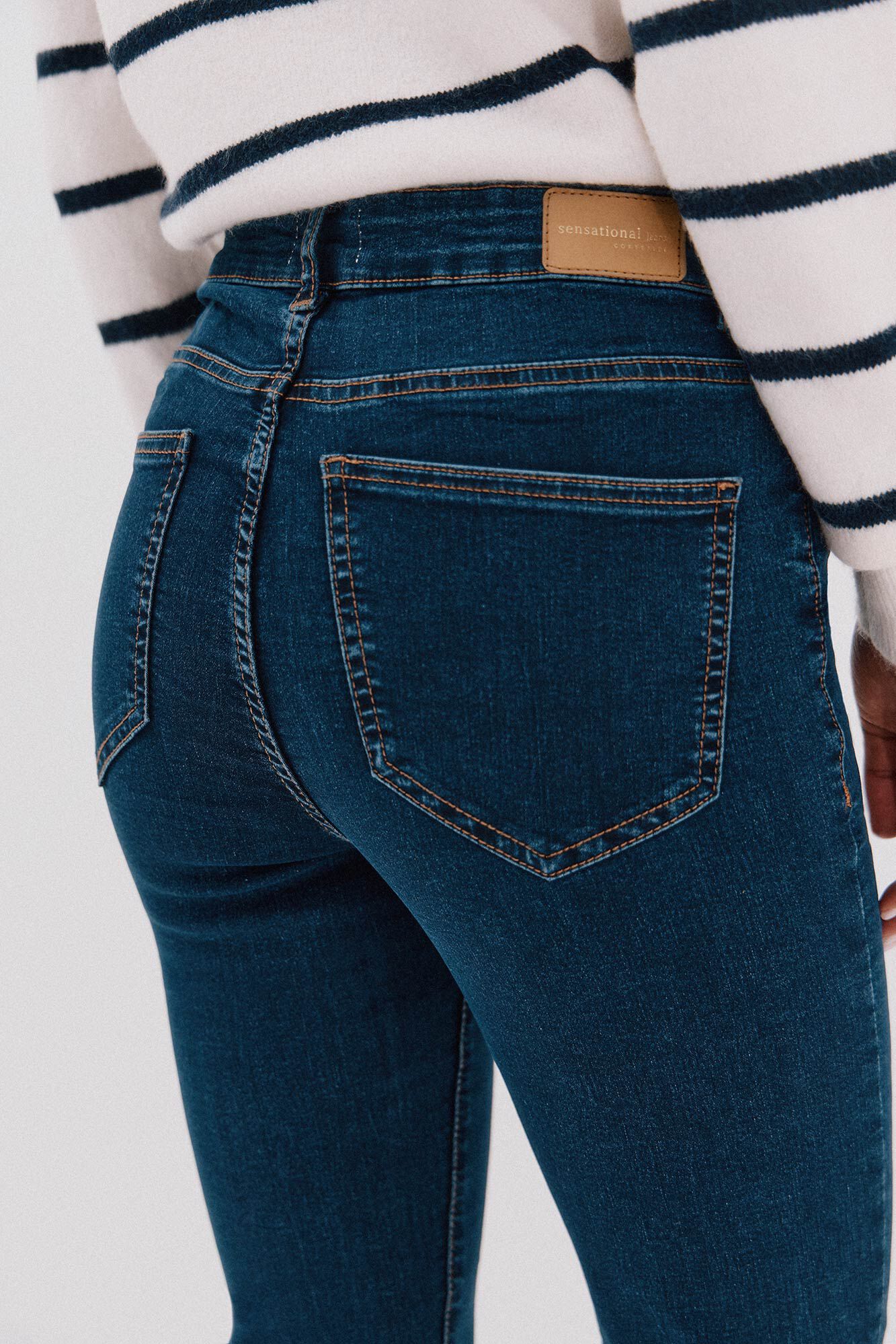 Cortefiel Sensational Jeans Blue