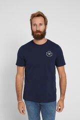 Silbon Navy blue Oxygen rackets T-shirt Navy