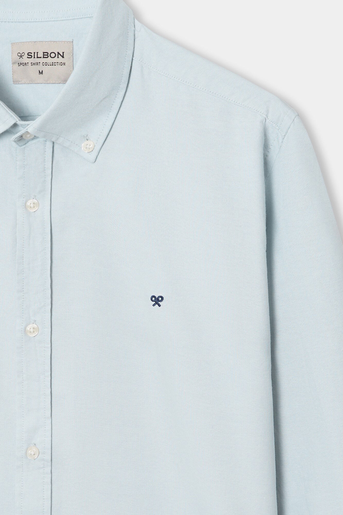 Silbon Oxford casual shirt Green