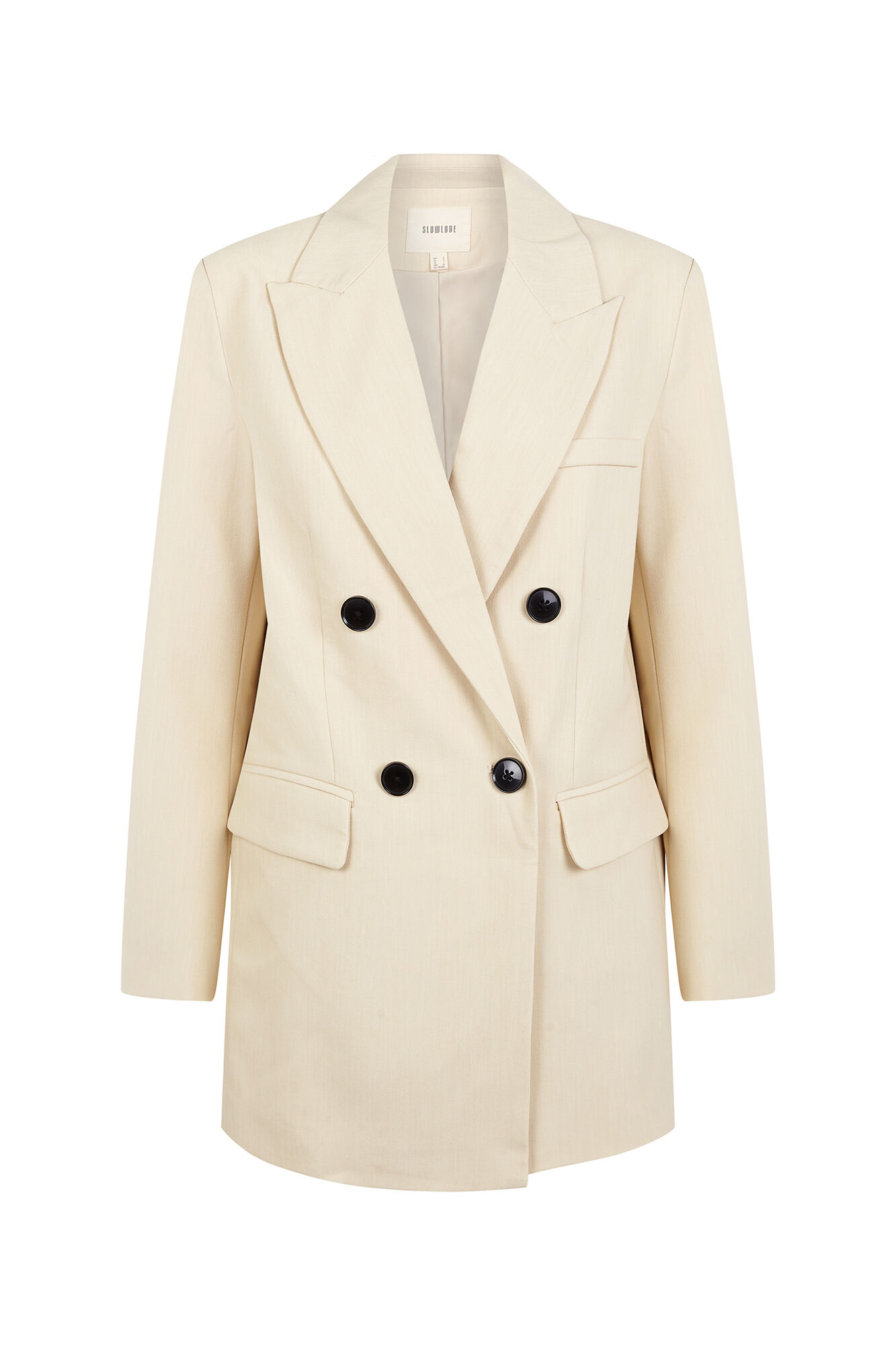 Slowlove Chaqueta americana cruzada Amarillo