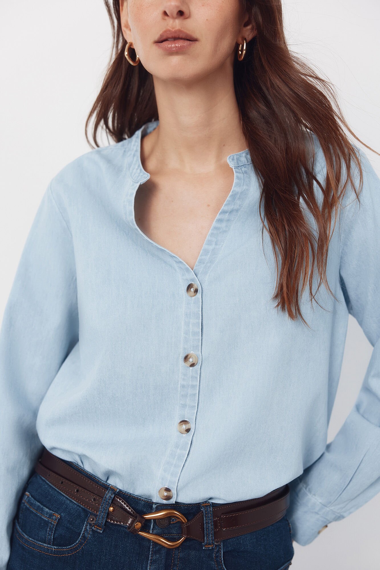 Cortefiel Mandarin collar shirt