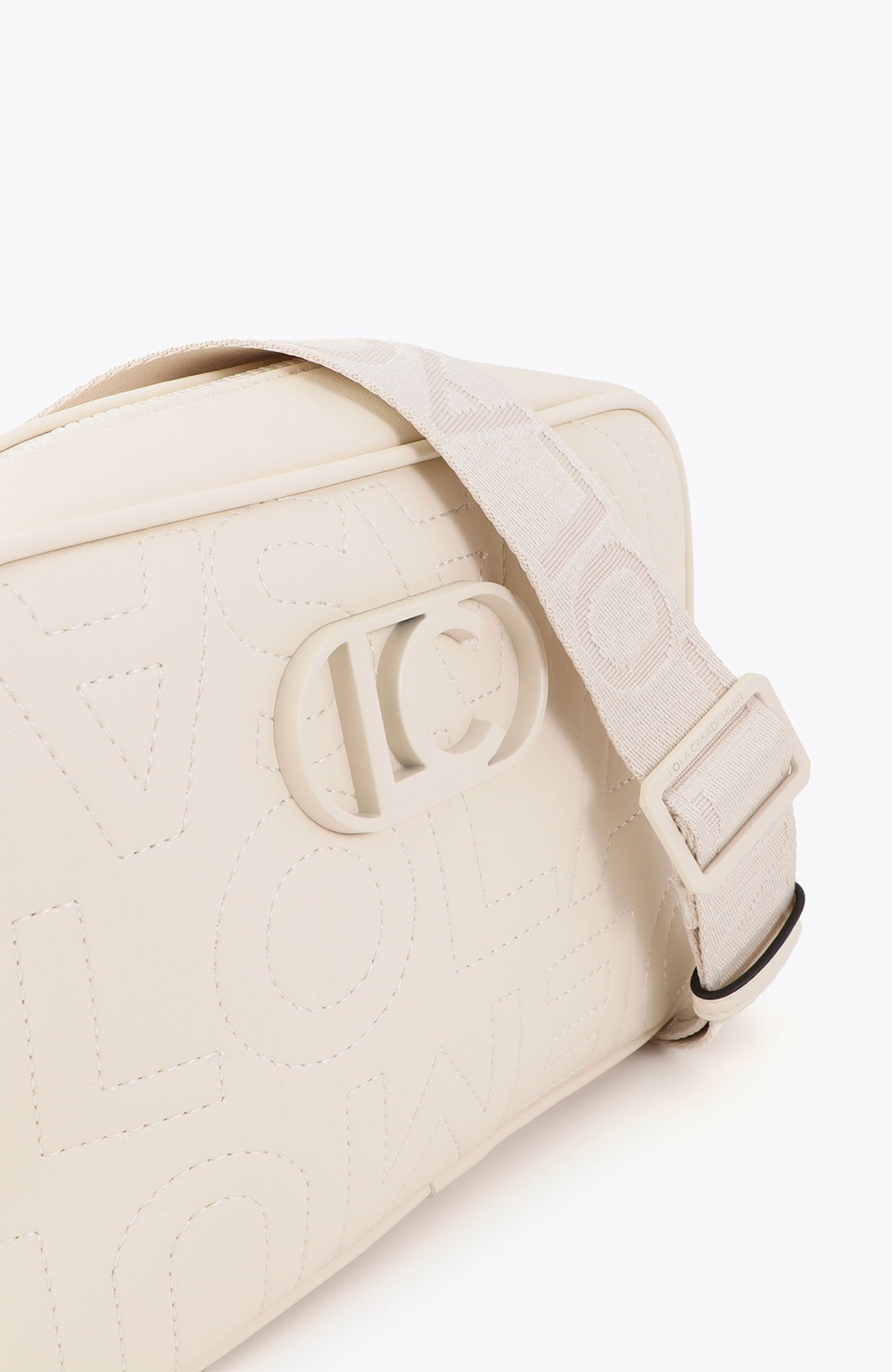 Lola Casademunt Mala a tiracolo com fecho-&eacute;clair Ecru