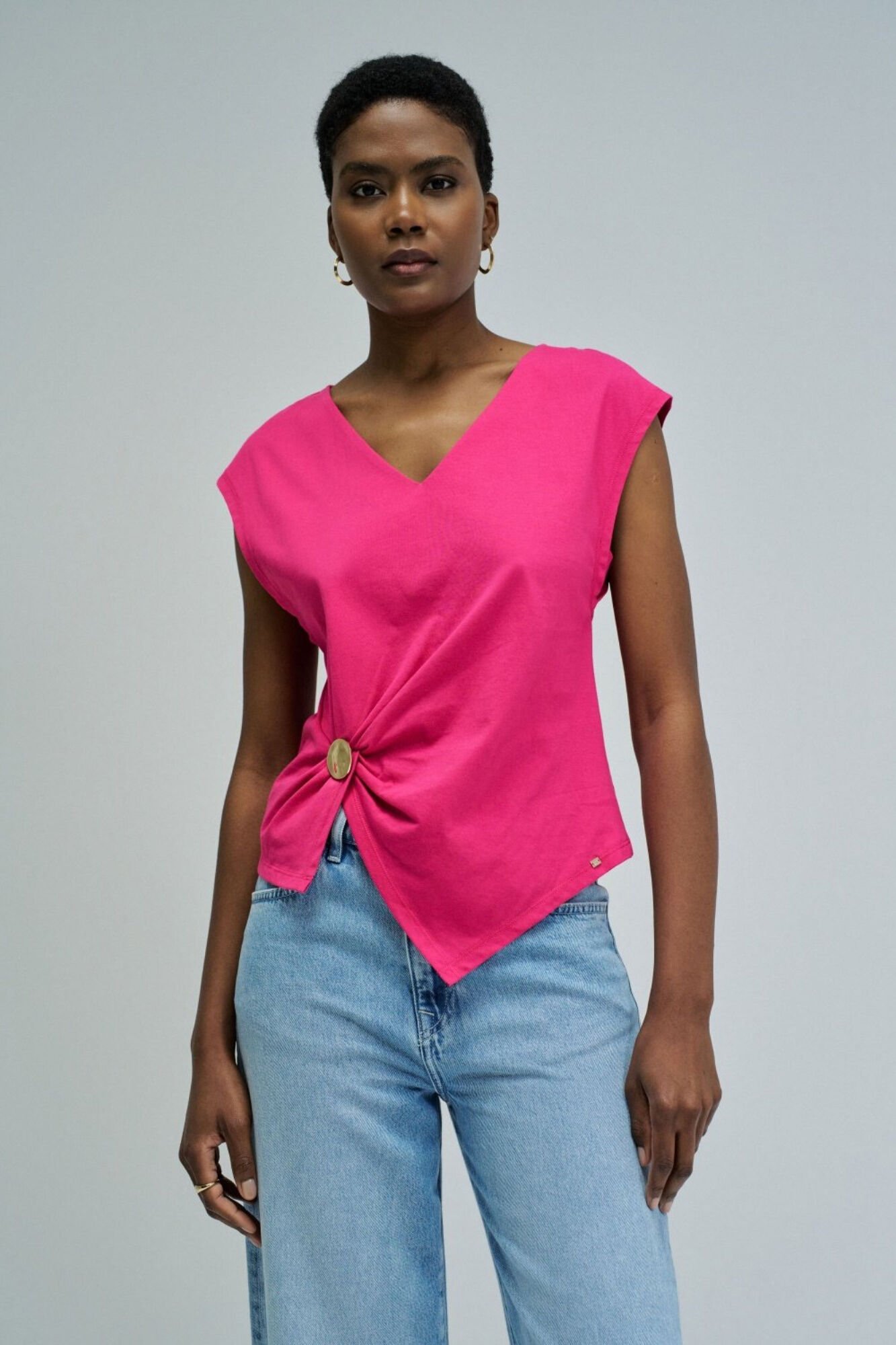 Salsa Jeans Short sleeve T-shirt Fuchsia