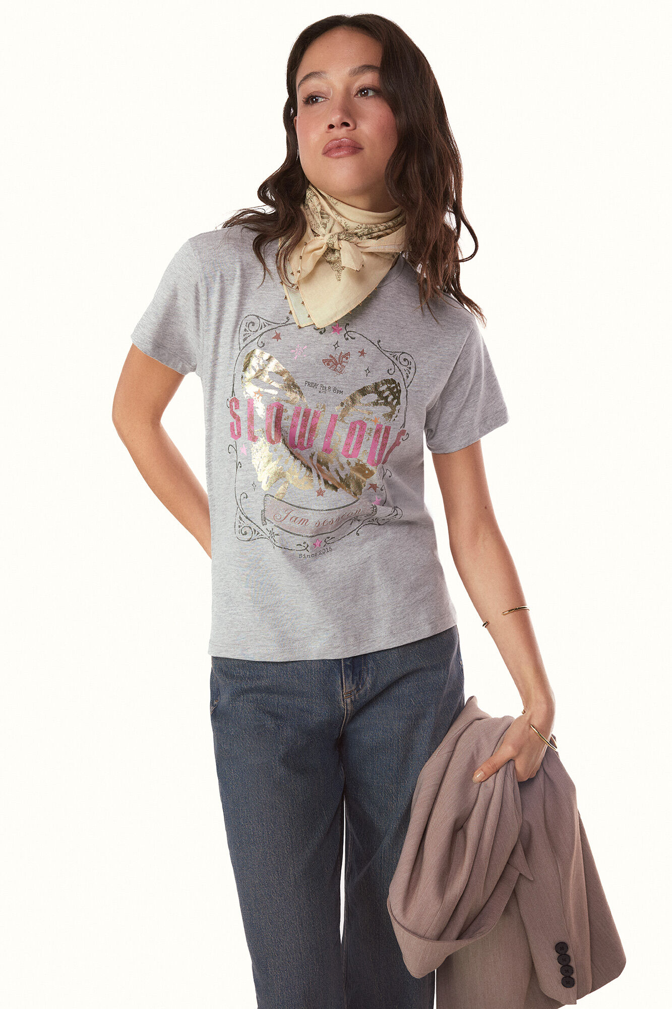 Slowlove Camiseta slowlove mariposa