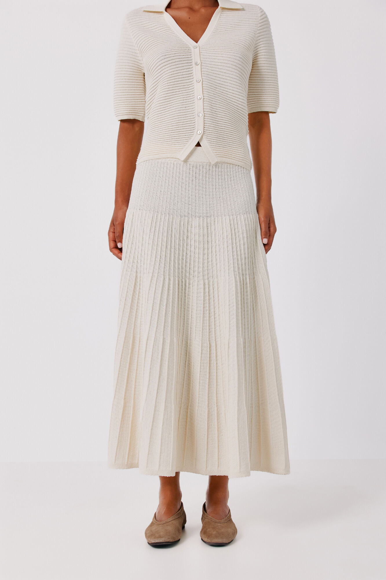 Cortefiel Knit midi skirt